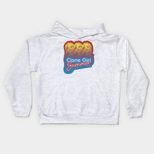 Clone Girl Summer Kids Hoodie by How Did This Get Made?